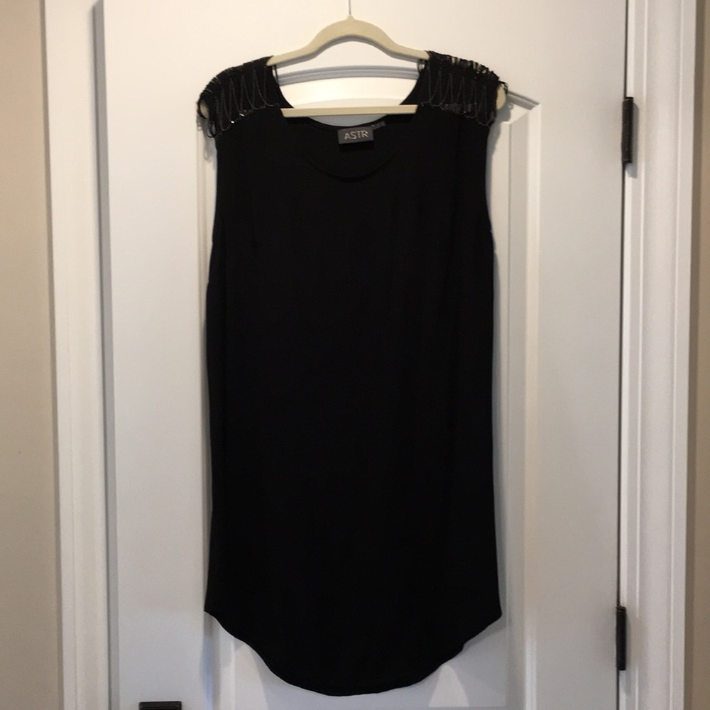 ASTR Black Sleeveless Dress